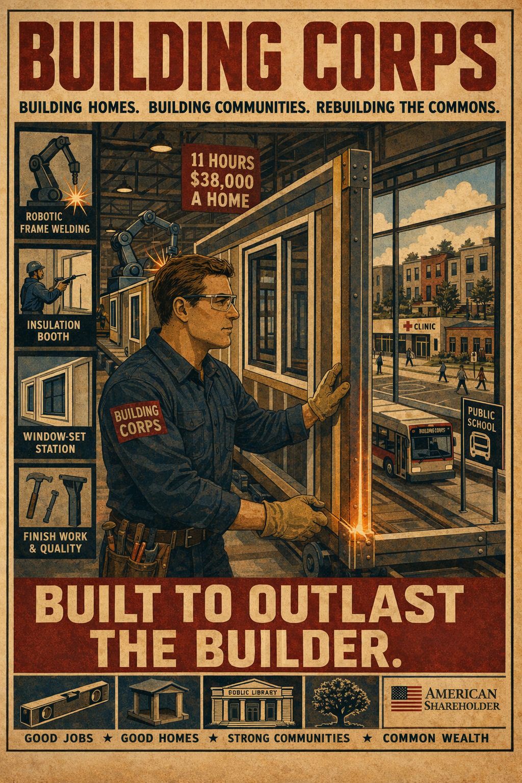 Building Corps recruitment poster