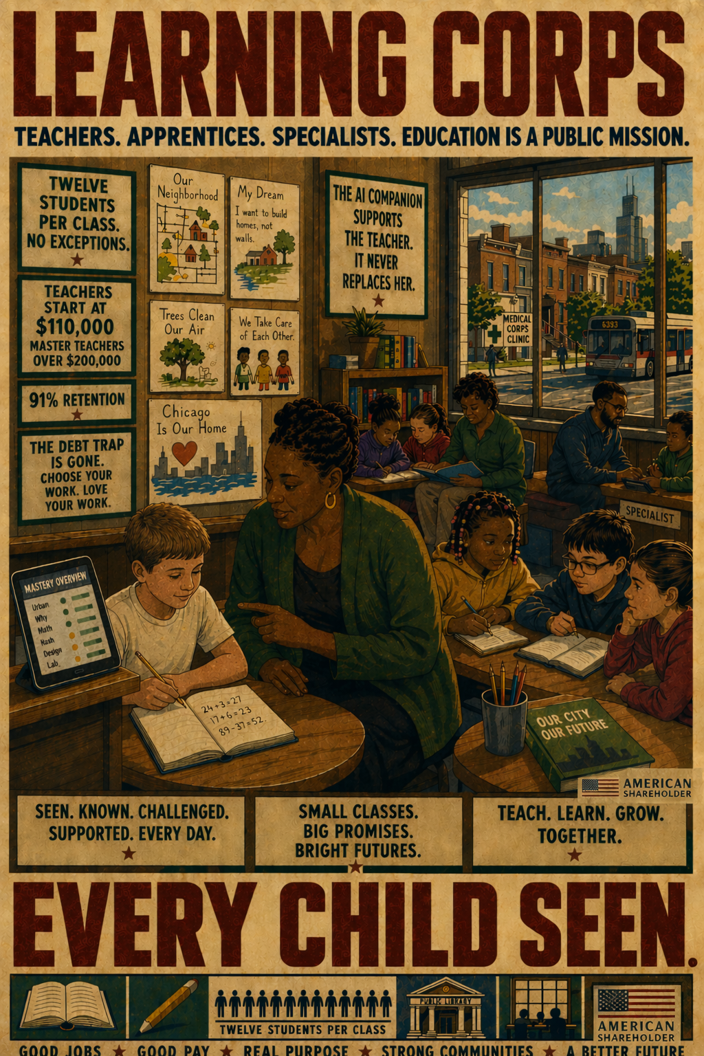 Learning Corps recruitment poster