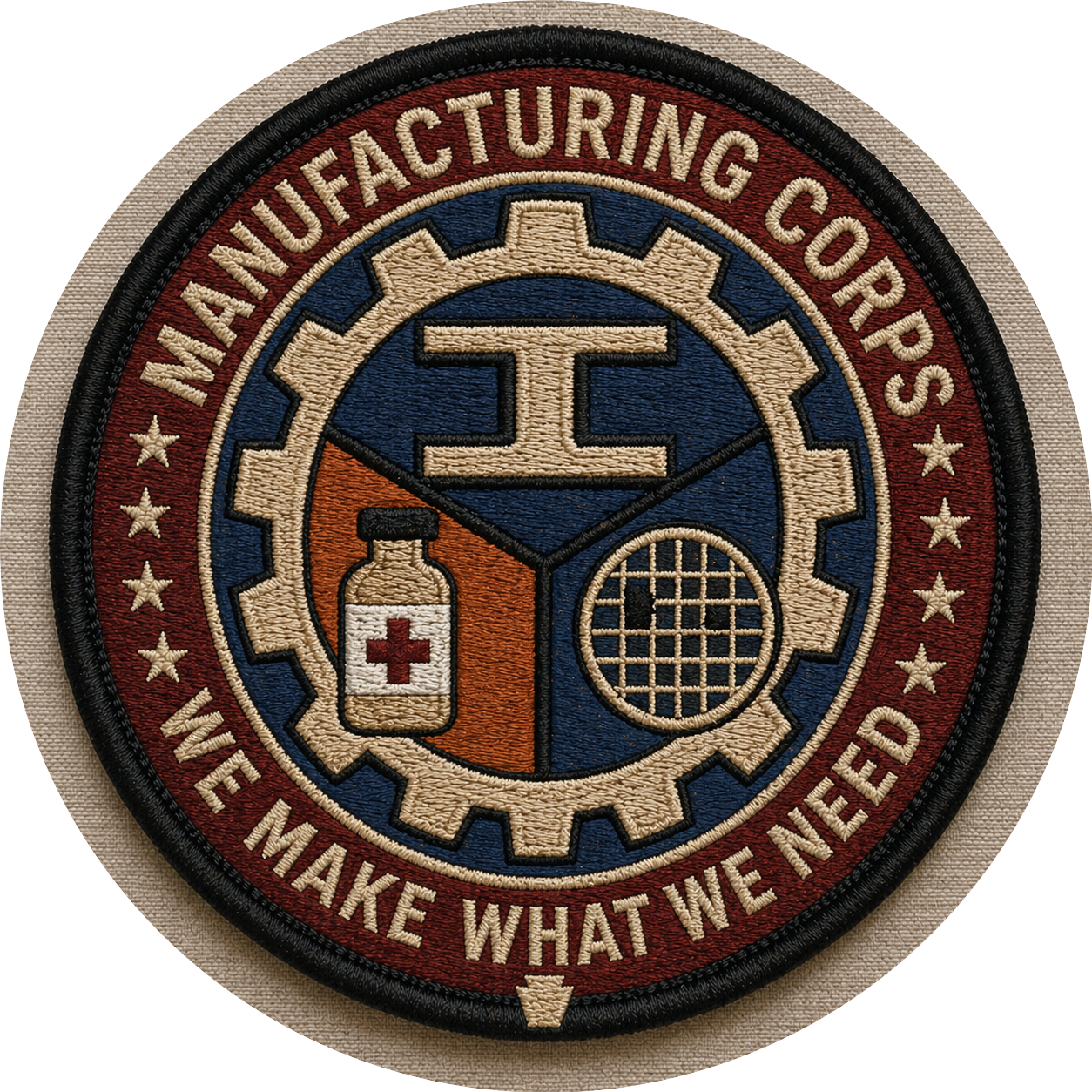 Manufacturing Corps circular patch