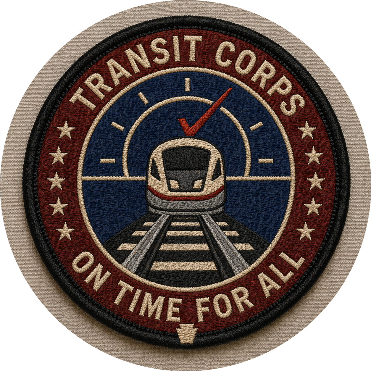 Transit Corps circular patch